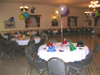 Banquet Facility Decorated for Chrismas